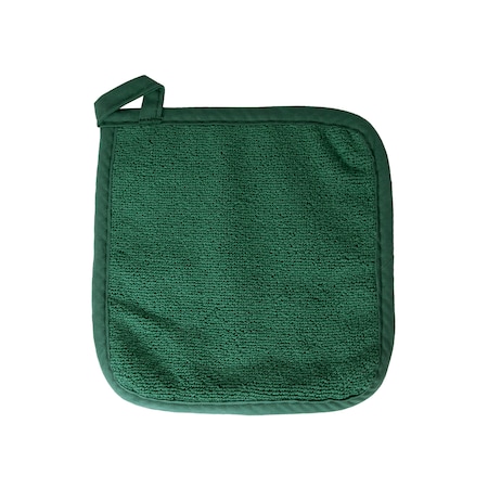 Ritz Classic Solid Pot Holder 100% Cotton Terry Dark Green 32520